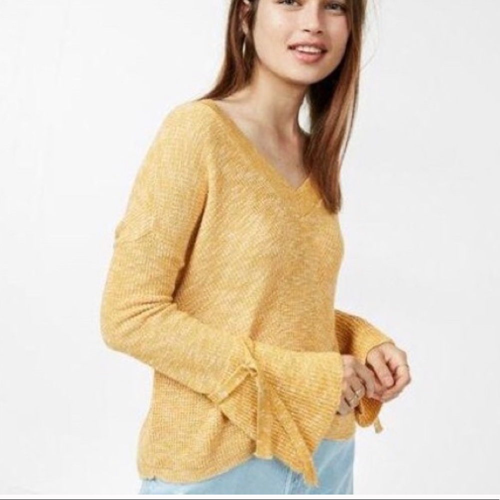 Express Bell Sleeve Sweater Top - Picture 1 of 3